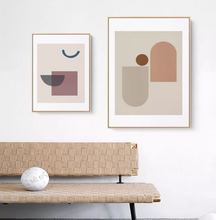 Morandi Colors Geometric Abstract