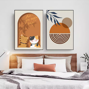 Warm Kitten Wall Painting