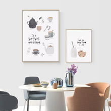 Nordic Scandi Dining Wall Painting